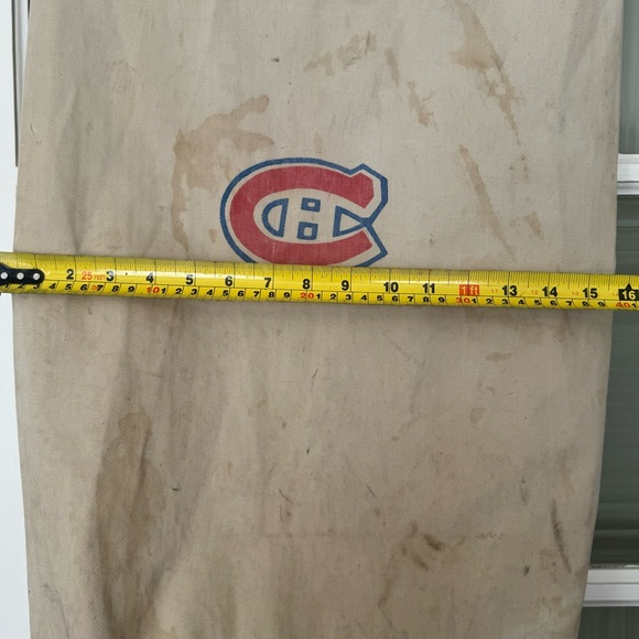 Vintage Rare MONTREAL CANADIENS Equipment Duffel Bag NHL Hockey CANVAS Bag - Picture 6 of 12